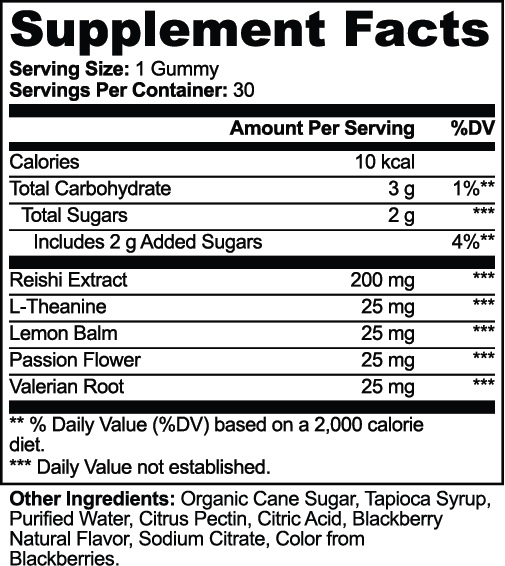 Quiet Hour — Reishi Relax Gummies